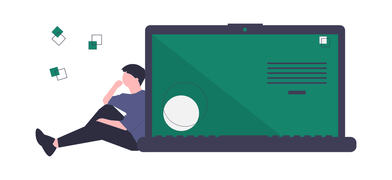 Web developer thinking